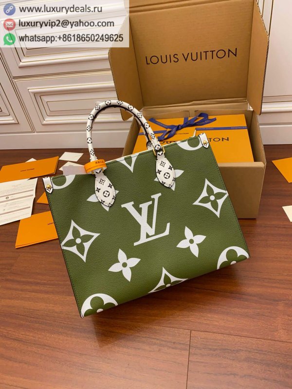 Replica Louis Vuitton Onthego green tote bag M44573
