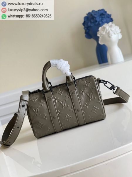 Replica Louis Vuitton LV Keepall XS Crossbody M57961 Olive Green Leather Tote Bags