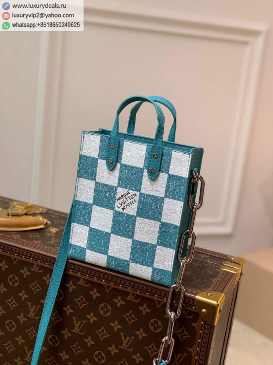 Replica Louis Vuitton LV Sac Plat XS bag N60495 Men Leather Shoulder Bags Green