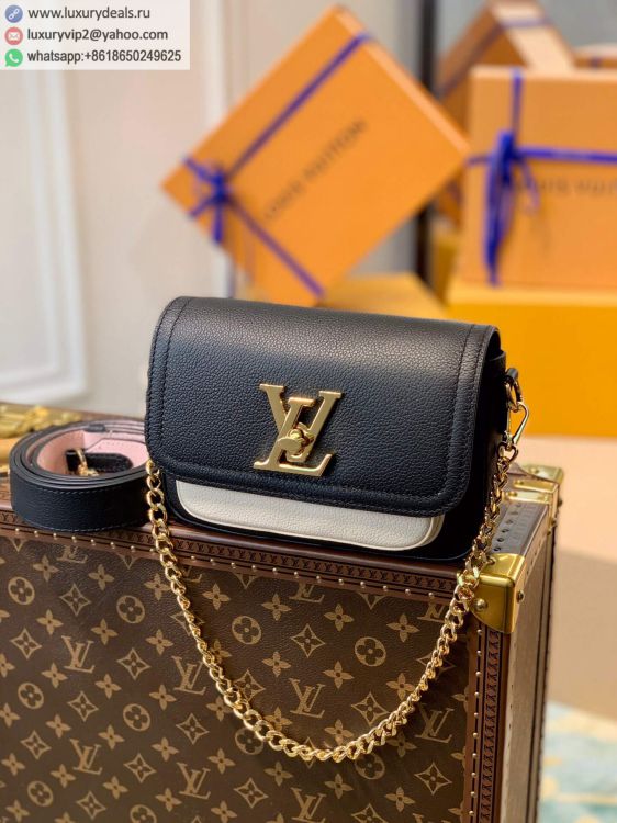 Replica Louis Vuitton LV Lockme Tender cross body bag M58557 Women Leather Shoulder Bags Black