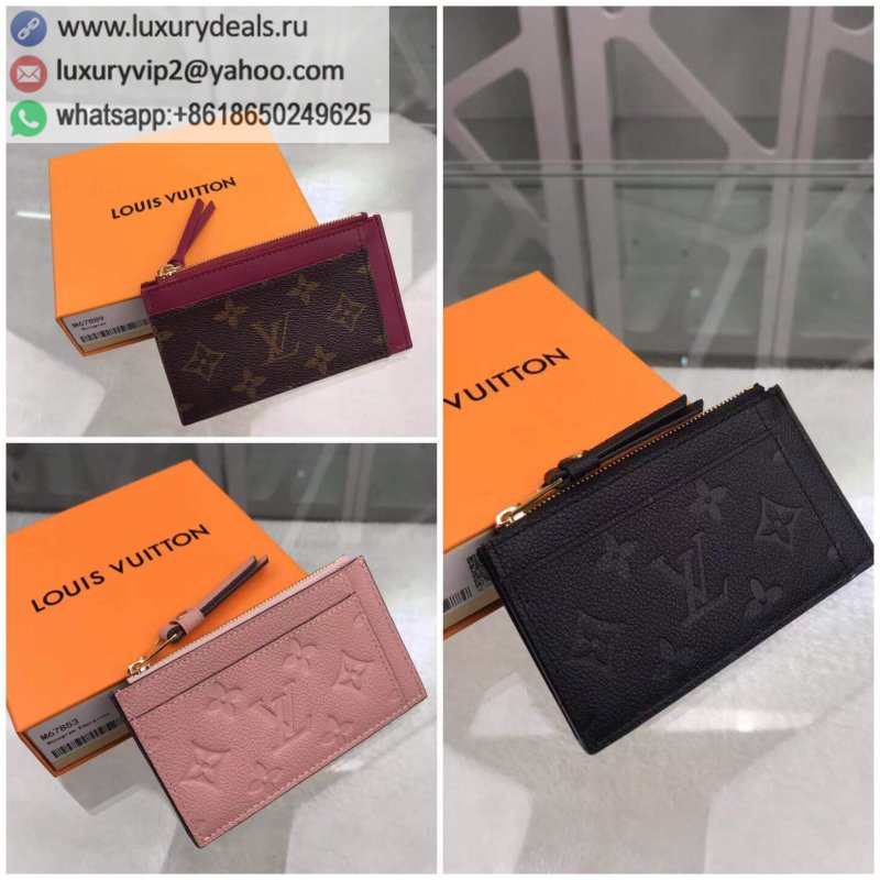 Replica LV Zipped Card Holder Zip M68339 M67853 M67889