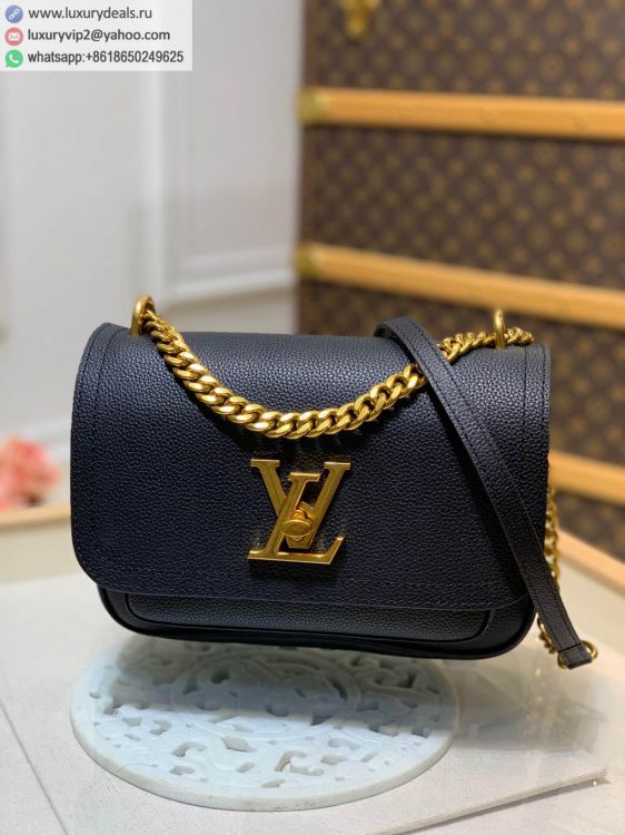 Replica Louis Vuitton LV Lockme Chain bag M57073 Women Leather Shoulder Bags Black