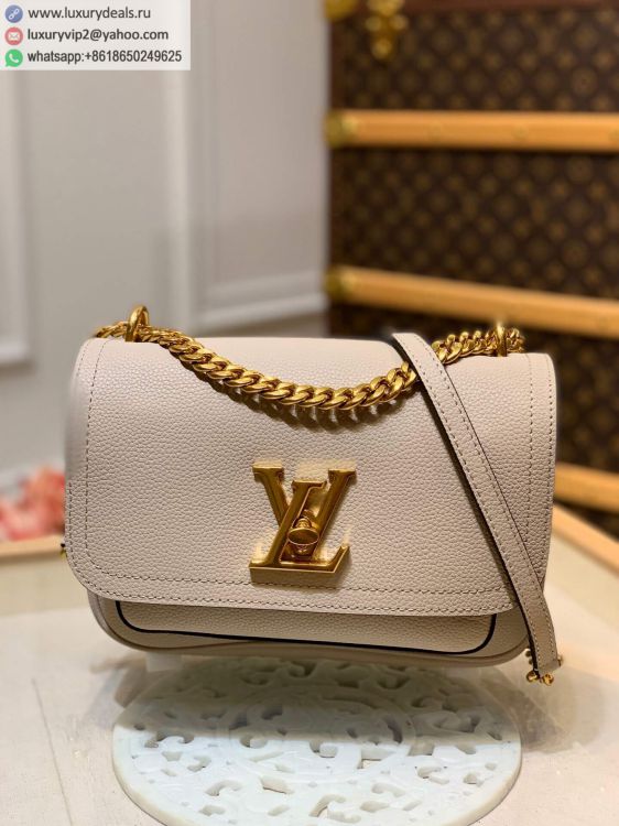 Replica Louis Vuitton LV Lockme Chain bag M57072 Women Leather Shoulder Bags Gray