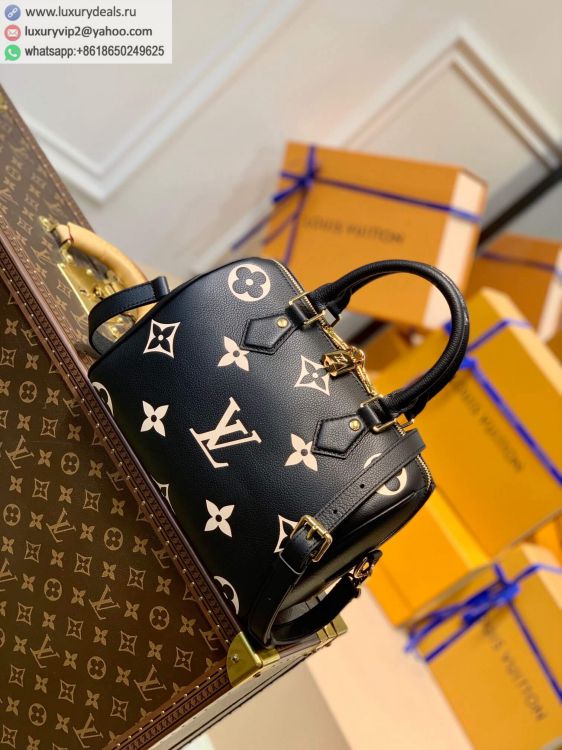 Replica Louis Vuitton LV Speedy Bandouliere 25 handbag M58947 Women Leather Shoulder Bags Black