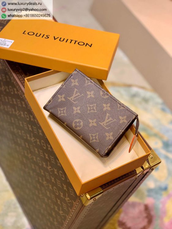 Replica Louis Vuitton LV Toiletry Pouch 15 M47546 Women Monogram Clutch Bags Monogram