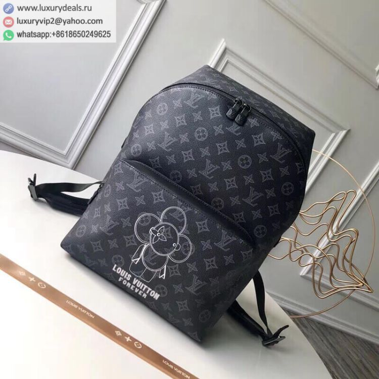 Replica Louis Vuitton LV Eclipse Vivienne Apollo Backpack M43675 Men PVC Backpack Bags Monogram
