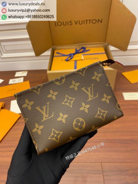 Replica Louis Vuitton LV Toiletry Pouch 15 Pouch bag M47546 Monogram Clutch Bags