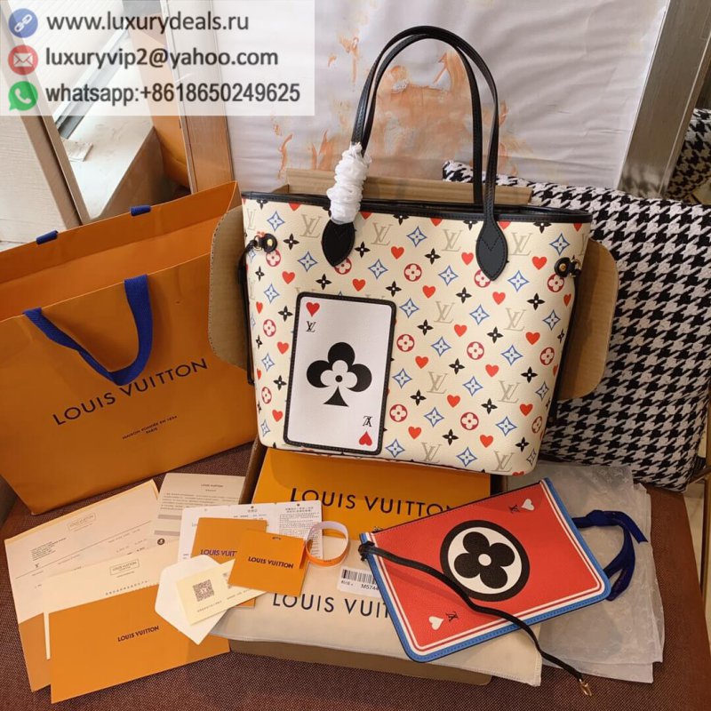 Replica Louis Vuitton Game On Neverfull MM Playing Card Shopping Bag M57462
