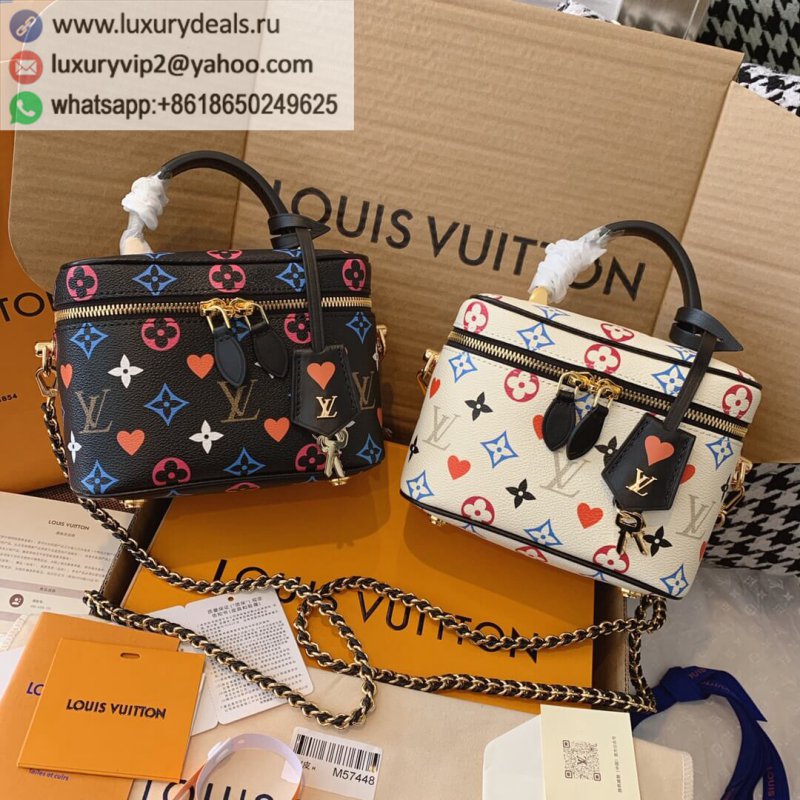 Replica Louis Vuitton Game On Vanity PM Tricolor Cosmetic Bag M57482 M57458