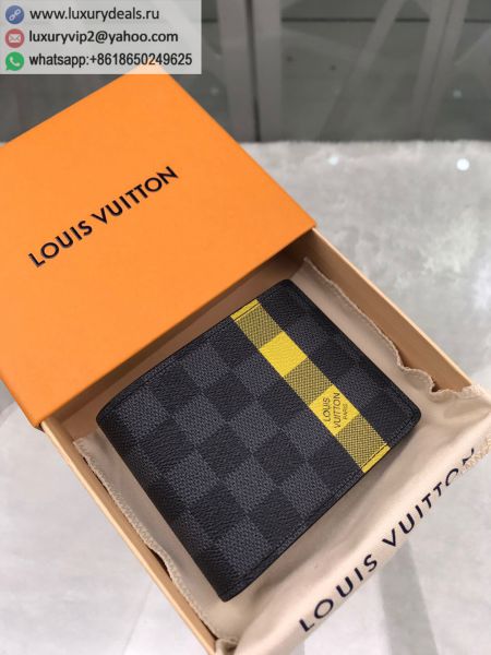 Replica Louis Vuitton LV Slender N60087 Yellow PVC Wallets