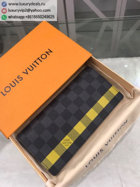 Replica Louis Vuitton LV Brazza N60089 Yellow PVC Wallets