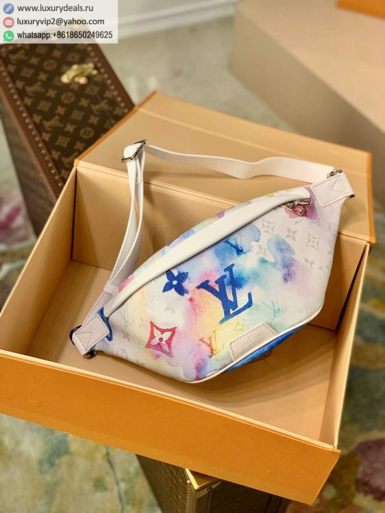 Replica Louis Vuitton LV Discovery PM M45759 Men Multi Color PVC Fanny Packs
