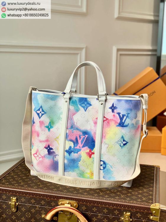 Replica Louis Vuitton LV New Tote GM M45754 Men Multi Color PVC Tote Bags