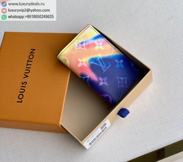 Replica Louis Vuitton LV Pocket Organizer M80956 Men Multi Color PVC Wallets