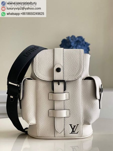 Replica Louis Vuitton LV Christopher XS M58493 White Leather Shoulder Bags