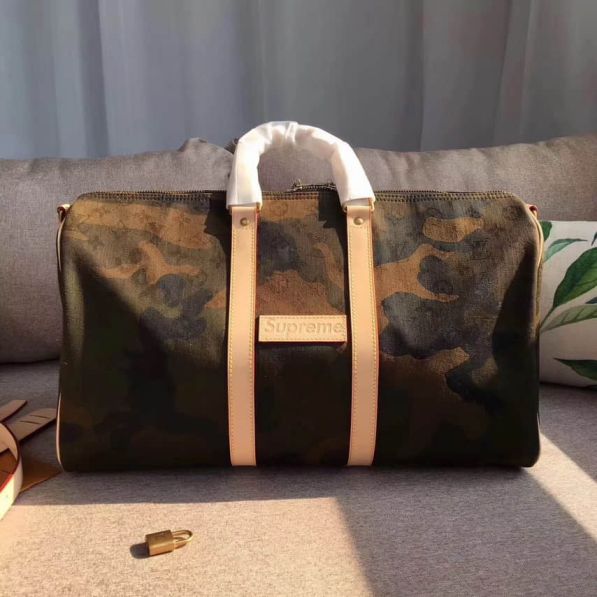 Replica LV supreme 2017 Limited Edition Camo M43466 Travel Bags