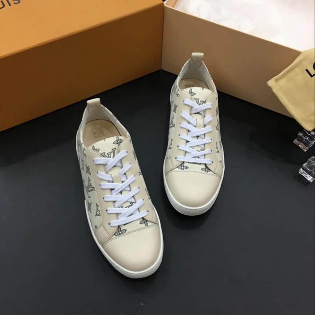 Replica LV Leather Classic logo Men Causal Sandals