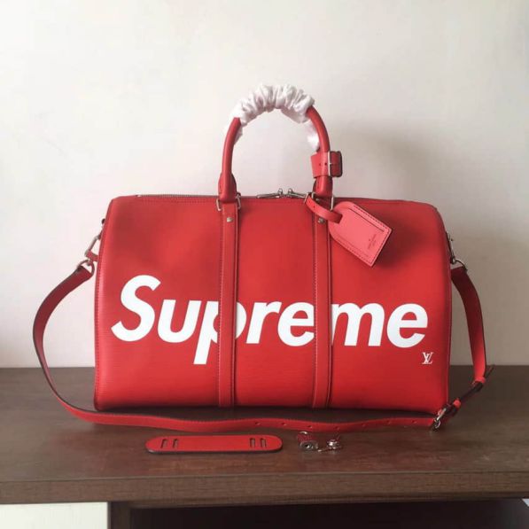 Replica LV supreme keepall 45 Limited Edition Travel Bags
