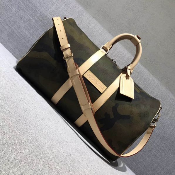 Replica LV supreme Camo Denim M43466 Travel Bags