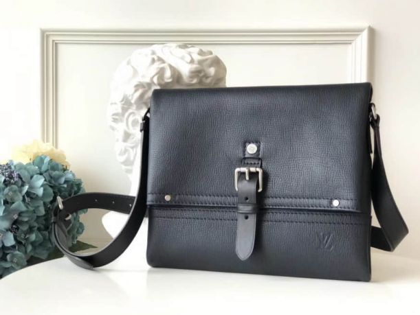 Replica LV Leather CANYON Small Messenger M54963 Blue Shoulder Bags