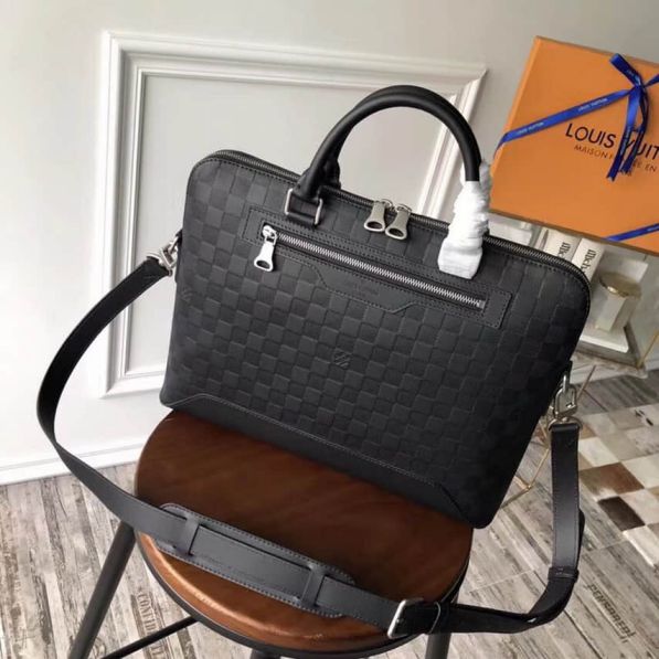 Replica LV Damier Infini Leather Avenue Soft N41019 Briefcases