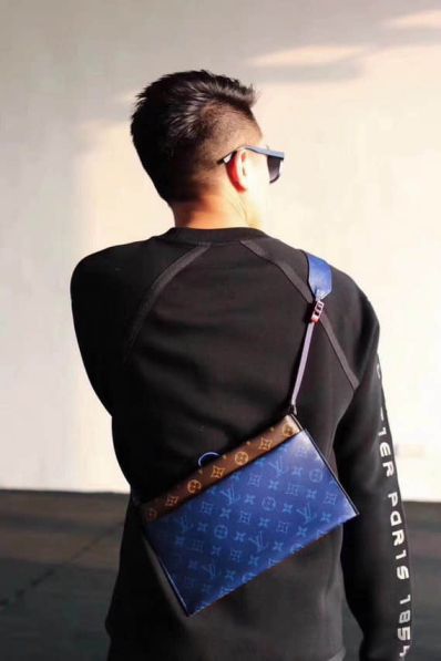 Replica LV 2018ss Monogram Blue Multicolor M43854 Shoulder Bags