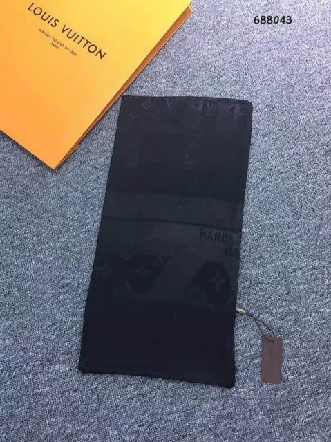 Replica Black 2018 LV Silk Women Scarves
