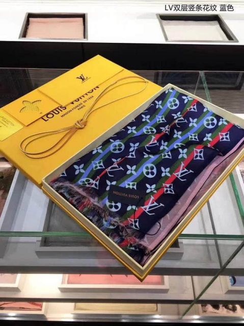 Replica 2018 LV Double Silk Women Scarves