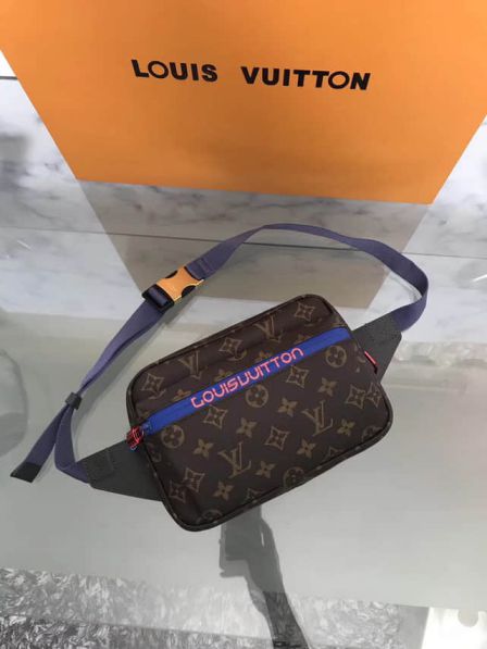 Replica LV 2018 Blue Monogram Messenger Crossbody M43828 Shoulder Bags