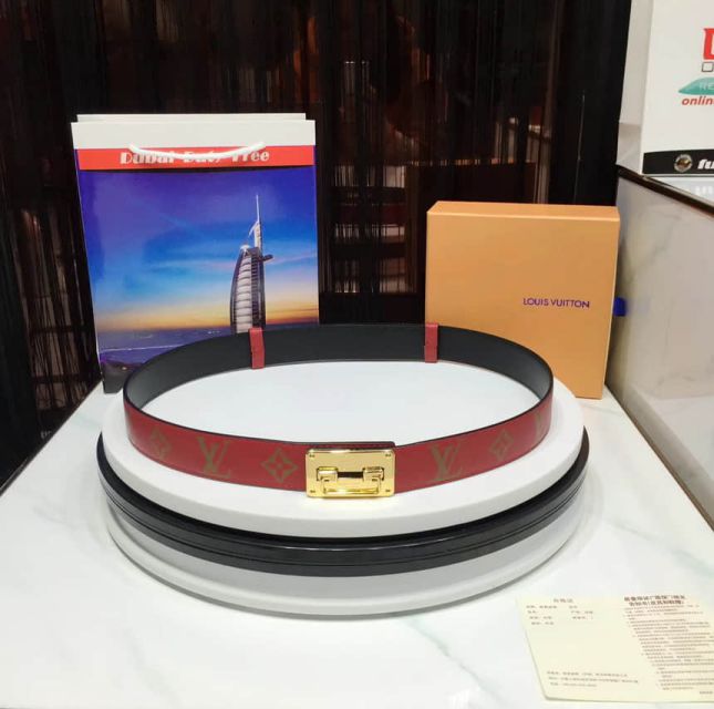 Replica LV Reversible Leather 30mm Women Belts