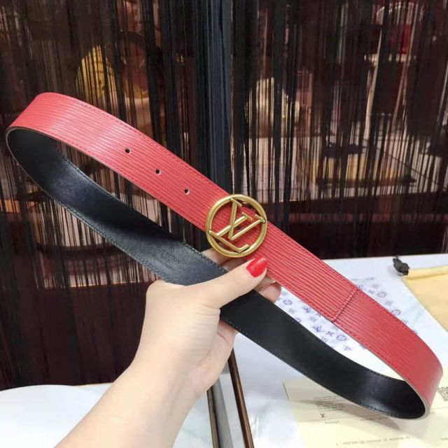 Replica LV Round logo Men Belts