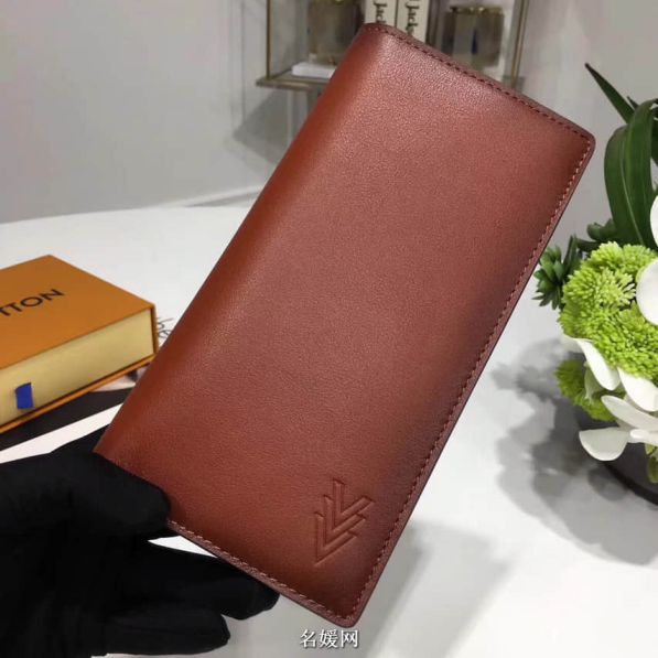 Replica LV Leather Ombre Brazza Long Bi Fold M61195 Wallets