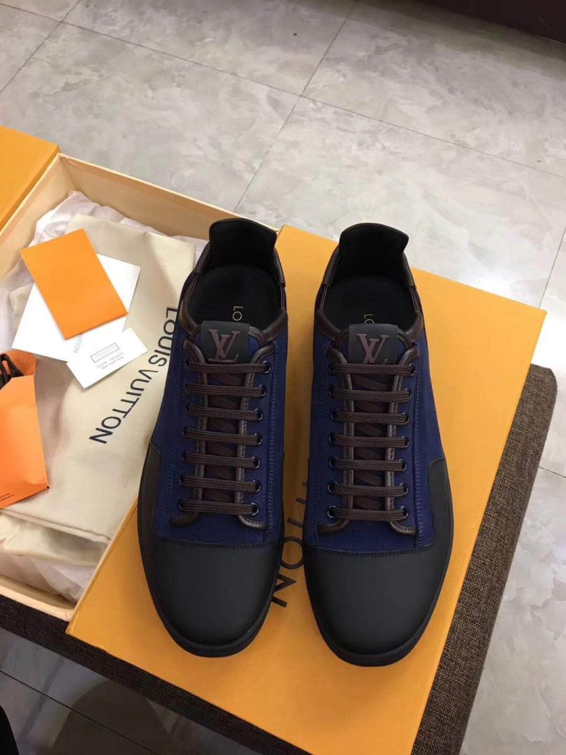 Replica LV Leather 2018 Men Causal Sandals