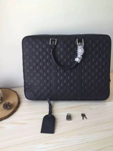 Replica LV N41146 Men Leather Briefcases