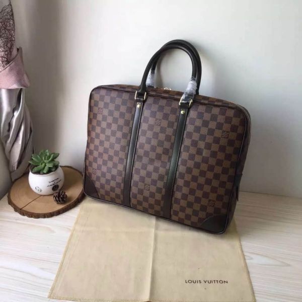 Replica LV M41124 Men Black Briefcases