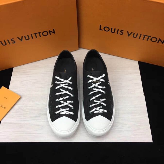 Replica LV pvc Monogram Canvas Men Sneakers
