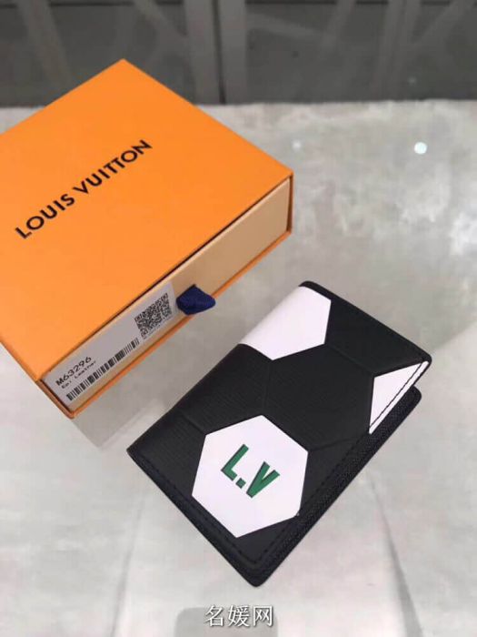 Replica LV 2018ss World Cup Football Print Bi Fold M63296 Card Holder