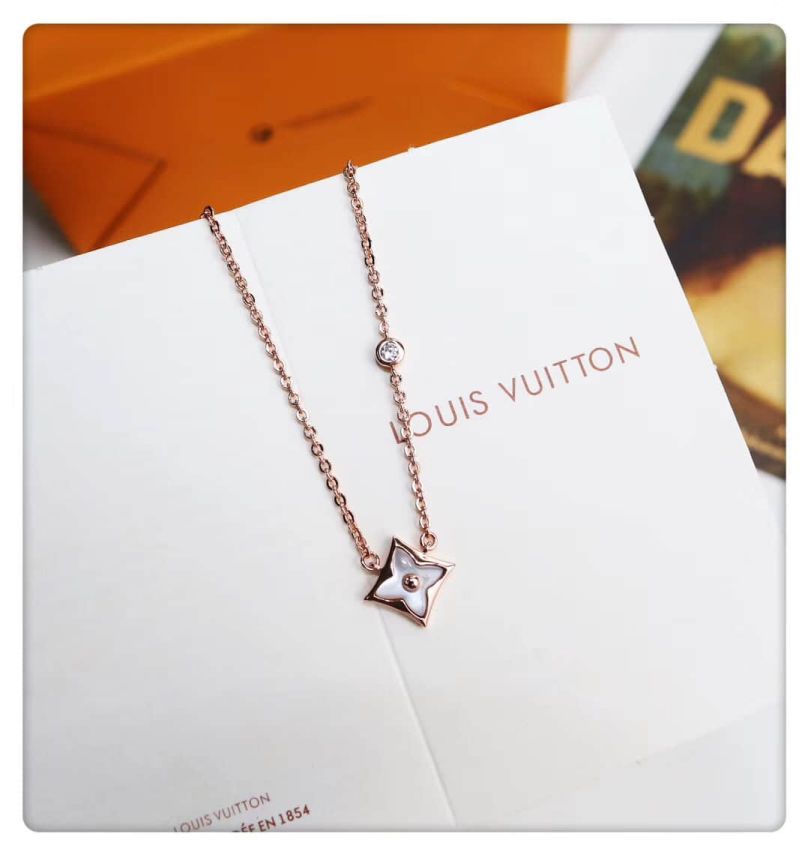 Replica LV 925 Silver LV Round Necklaces