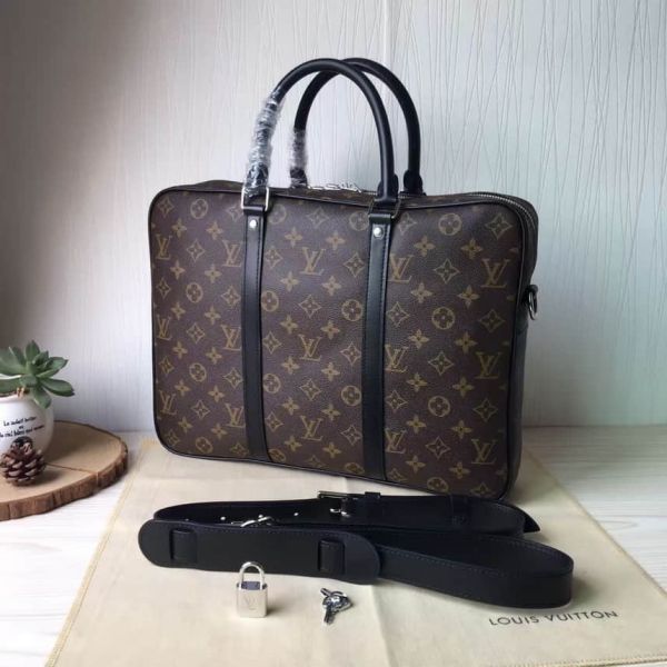 Replica LV N41466 Men Monogram Small PORTE DOCUMENTS VOYAGE Briefcases