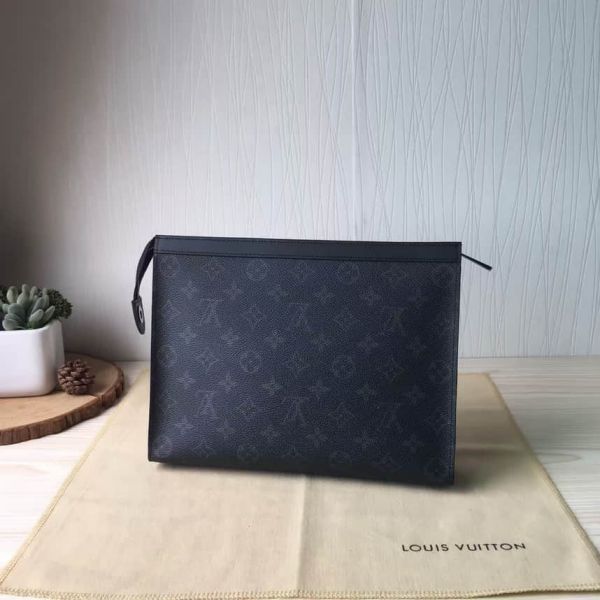 Replica LV Hiroshi Fujiwara Men M61690 dameier ebene Clutch Bags