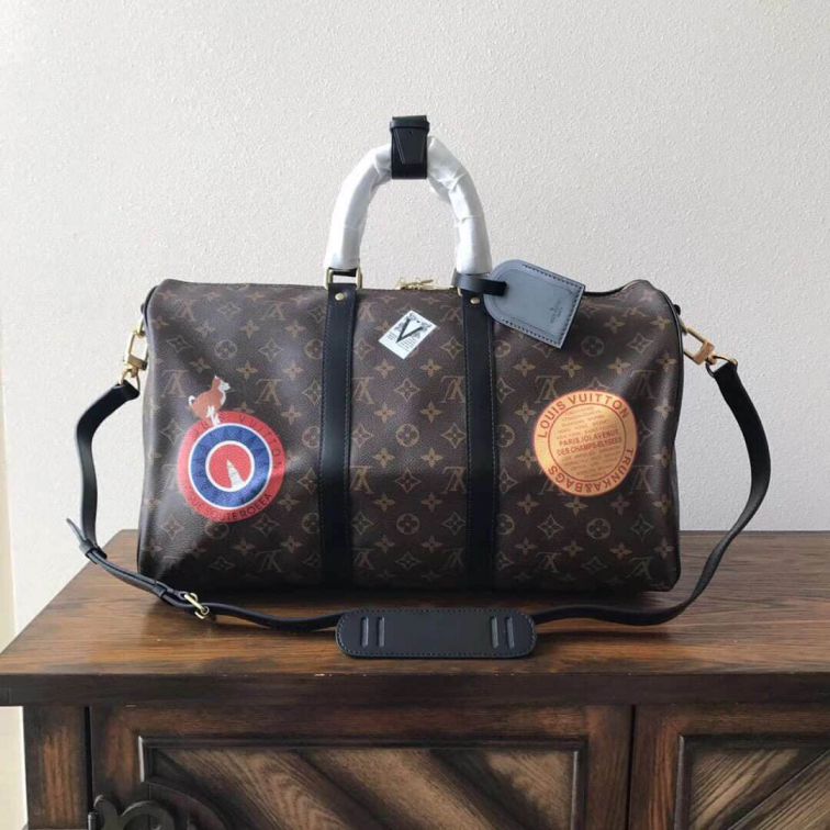 Replica LV KEEPALL 45 with Shoulder Strap M41043 Travel Bags