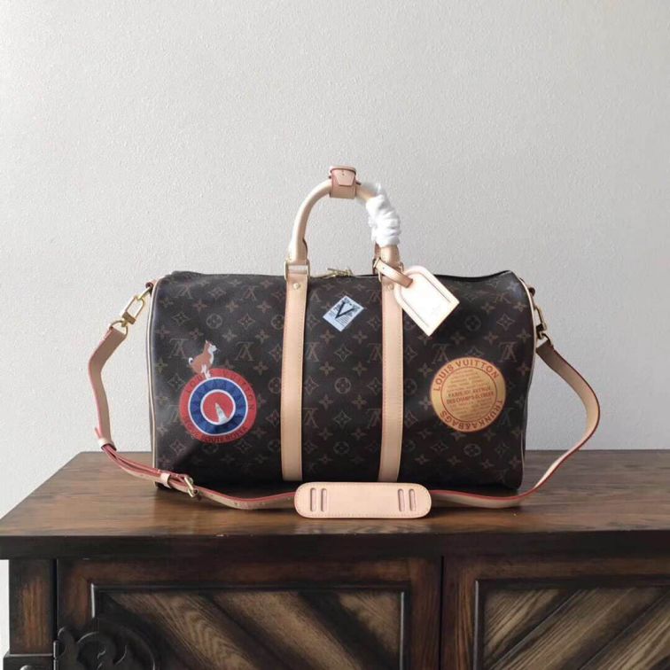 Replica LV KEEPALL 45 with Shoulder Strap M41042 Travel Bags