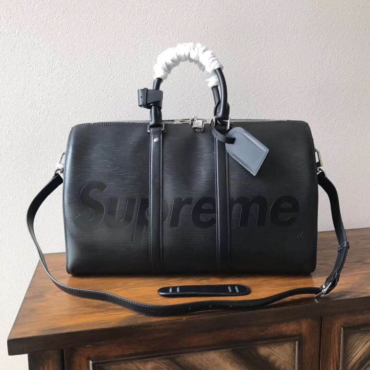 Replica LV Black Supreme Travel Bags