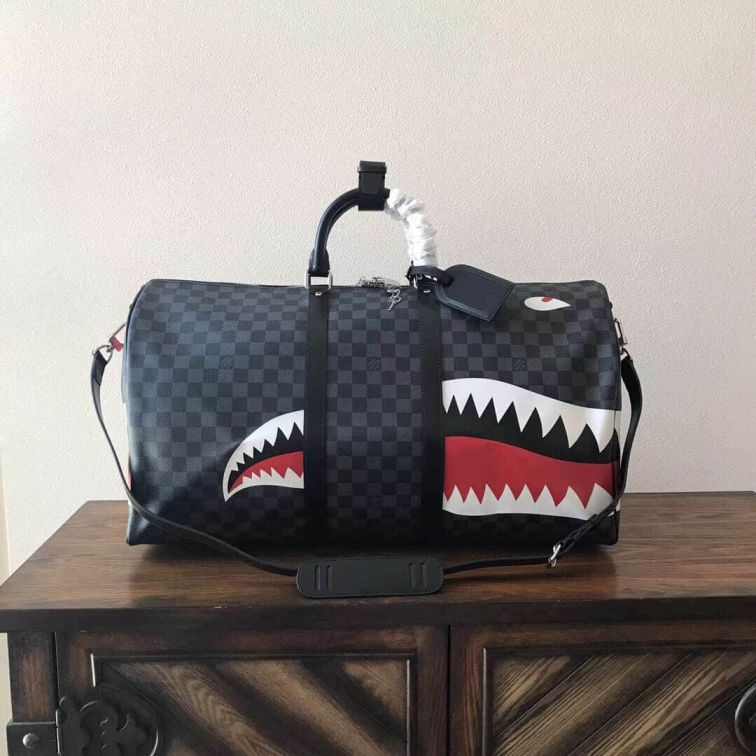 Replica LV M54169 Black 55CM Travel Bags