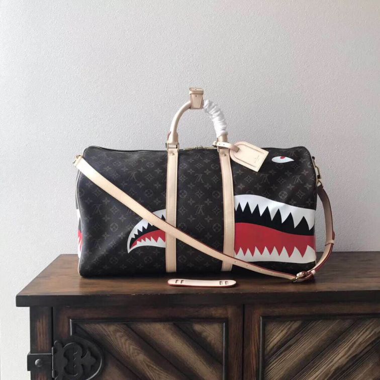 Replica LV Monogram Yellow 55CM Travel Bags