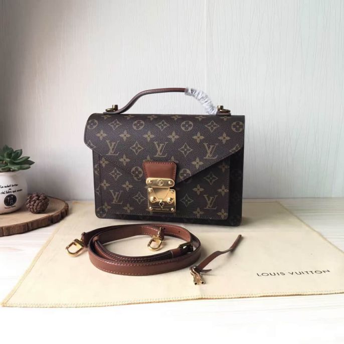 Replica LV Shoulder Bags 2016 Messenger Bag Monogram monceau M51187