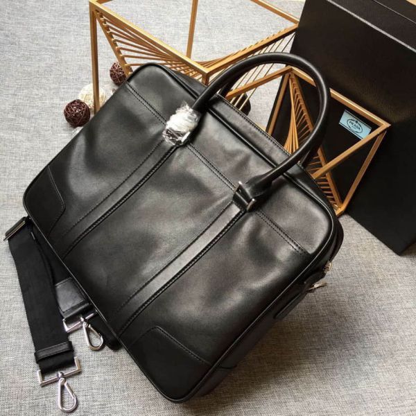 Replica PRADA Men Leather Crossbody VS0912 Briefcases