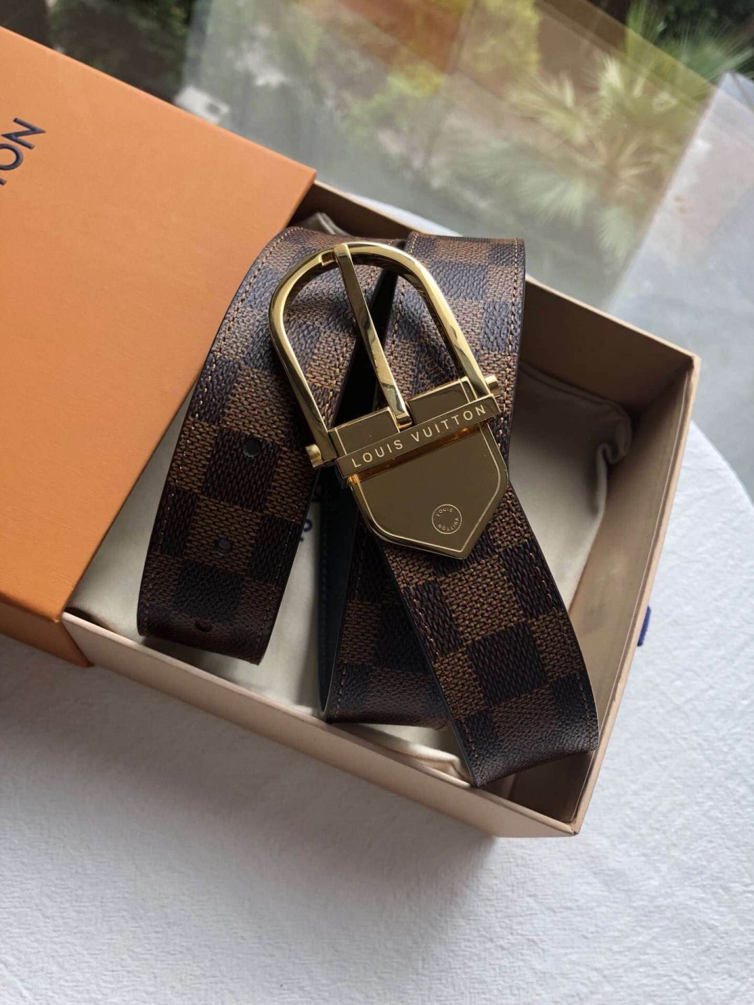 Replica LV Classic Metal Buckle 35MM Men Belts
