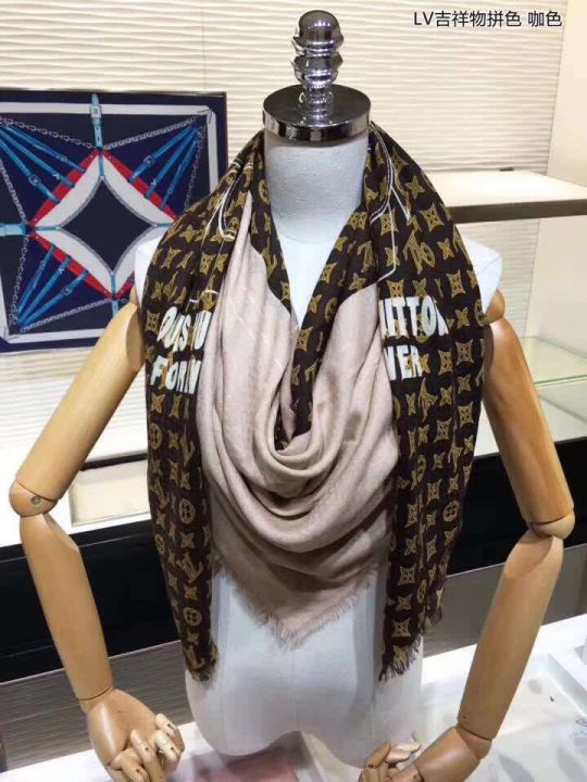 Replica LV Cashmere Vivienne LV Cashmere Square Women Scarves