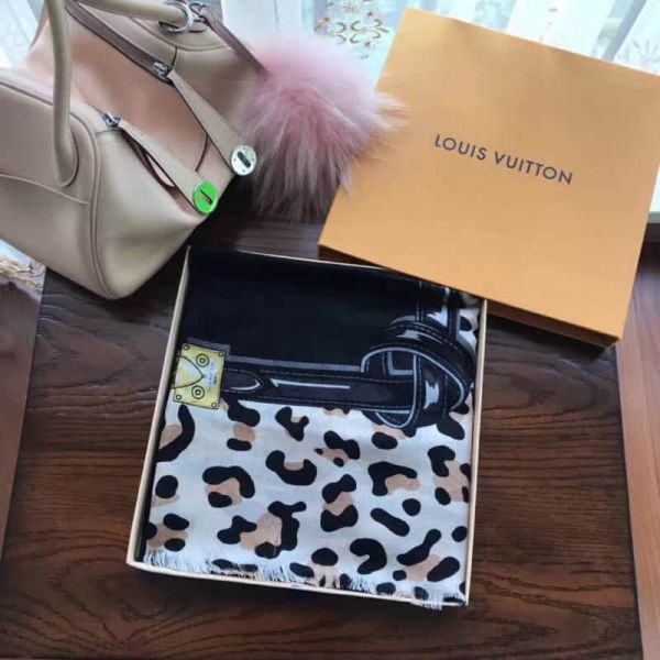 Replica 2018 LV Monogram Silk Wool Women Scarves